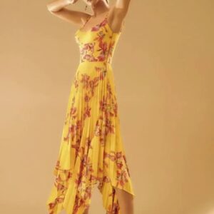 Vestido Amarelo Florido
