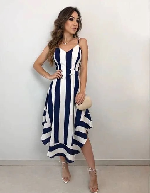 Vestido de Listras Serena